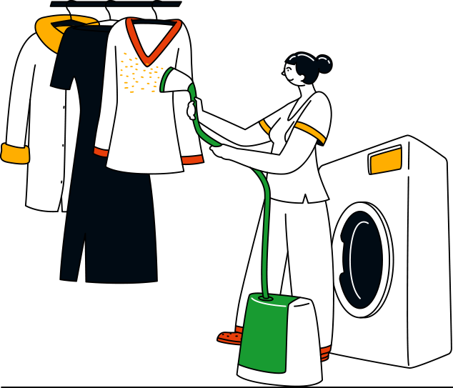 Laundry Services Illustration